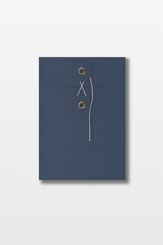 Blauwe envelop